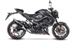 LeoVince SLIP-ON Edelstahl SBK NERO für SUZUKI GSX-S 750/Z ABS / A2