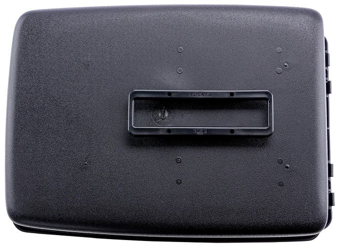 Rixen & Kaul Gepäckträgerbox 12 l schwarz KlickFix inkl. Kupplungsstück für den Gepäckträge