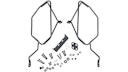 Vorschaubild Kappa Satteltaschenhalter TE8706K für Benelli 502 C ABS