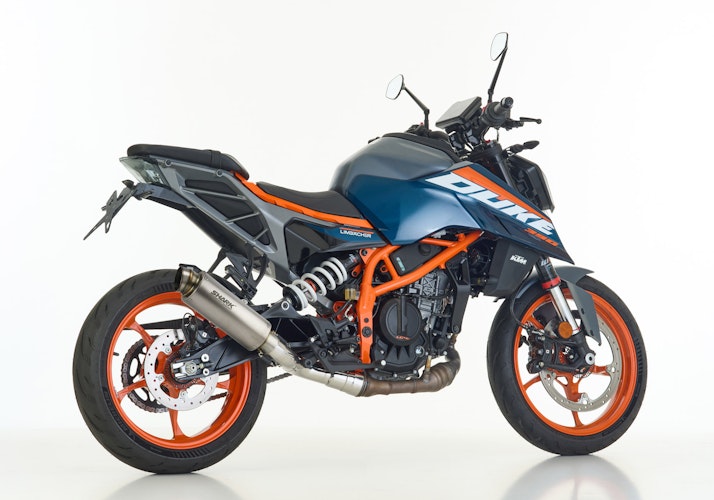 Shark Performance SLIP-ON Titan silber SRC 4 für HUSQVARNA Svartpilen 401,Vitpilen 401,KTM 390 Duke EURO5+  