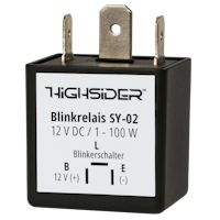 HIGHSIDER smart SY-02 Blinkrelais 3-polig, 12 VDC, 1-100 Watt