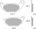 Vorschaubild SBS Bremsbelag 931DS-1 Road Racing Endurance (Giftiger Biss)