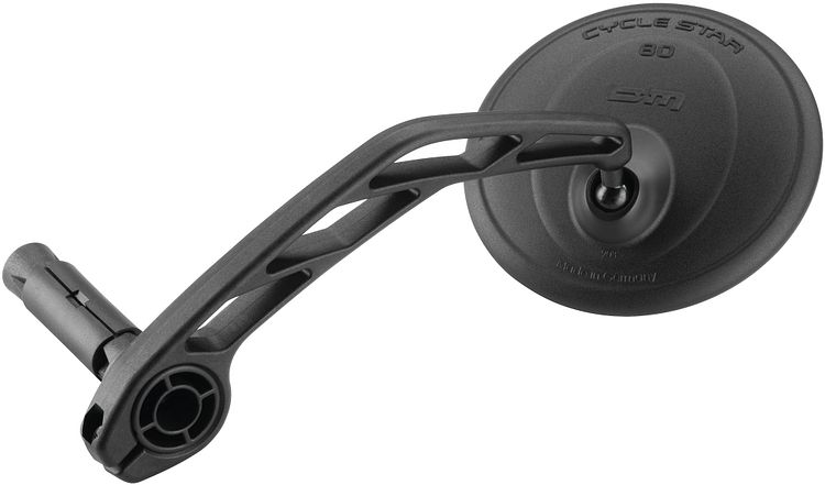 Busch + Müller Rückspiegel 903 Cycle Star 80 schwarz mit Kunststoffarm, Ø 14,5-18,5 mm, stehe