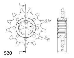 Supersprox Ritzel 520 14Z