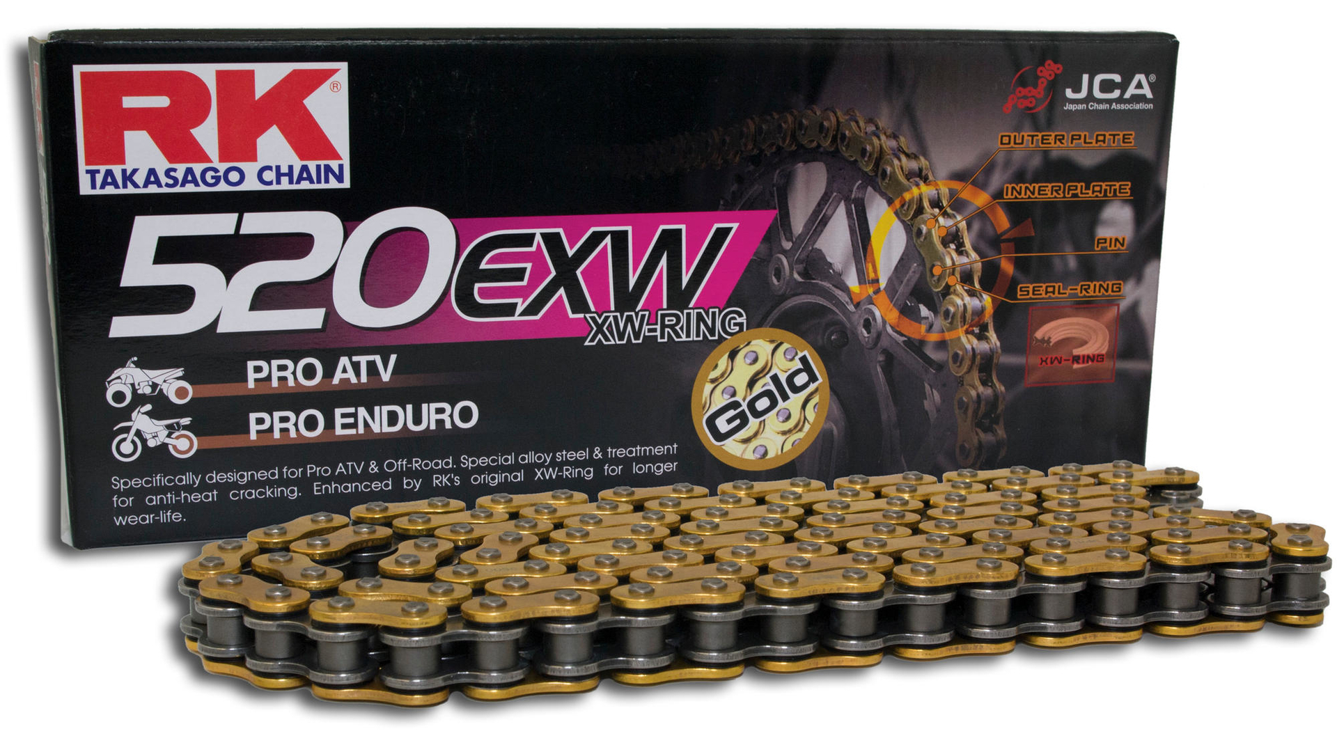 RK Kette GB520EXW - ATV 118 Glieder