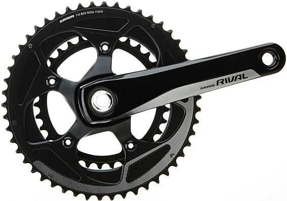 SRAM Kettenradgarnitur Rival 22 52/36 Zähne 172,5 mm grau/schwarz