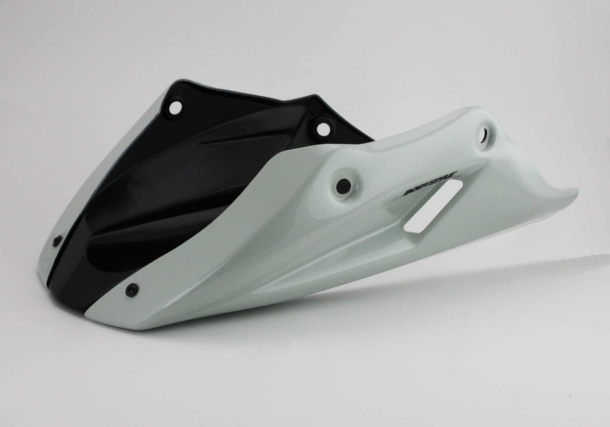BODYSTYLE Sportsline Bugspoiler ABS Kunststoff weiß für KAWASAKI Z650 