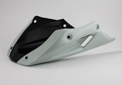 BODYSTYLE Sportsline Bugspoiler ABS Kunststoff weiß für KAWASAKI Z650 