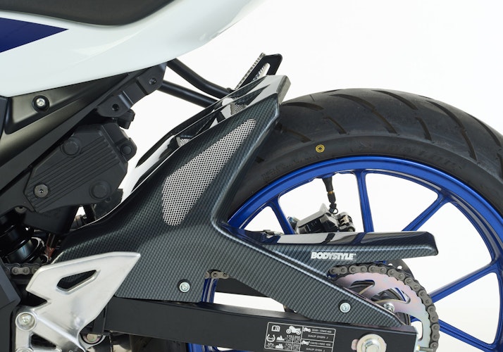 BODYSTYLE Raceline Hinterradabdeckung ABS Kunststoff Carbon Look für SUZUKI GSX-R 125, GSX-S 125