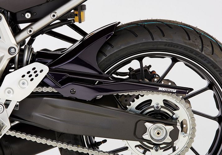BODYSTYLE Sportsline Hinterradabdeckung ABS Kunststoff schwarz für YAMAHA MT-07, XSR700 / XTribute / Legacy