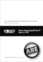 PROTECH  ABE Brems-/Kupplungshebel Alu & Stahl weiß -  Universal