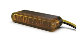 HIGHSIDER pro Star-MX1 Pro LED Indicator Gehäuse Schwarz / Linse Orange (Paar), Vorn & Hinten