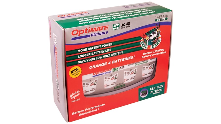Tecmate Batterieladegerät Optimate Lithium 4x0.8A