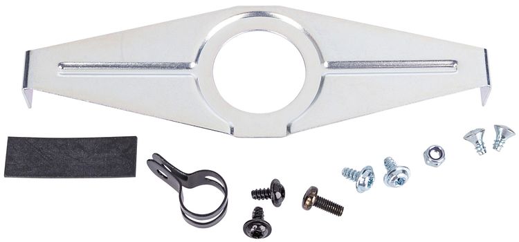 Horn Steckbrille silber 180 mm