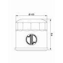 Vorschaubild MIW Ölfilter H1019 Filterpatrone 65 mm (OEM-Qualität)