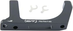 CONTEC Scheibenbremsadapter CDA-PM-FM 160 mm schwarz PM Bremse - FM Gabel, vorne