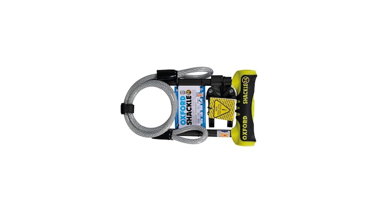 Oxford Bügelschloss Shackle 14 mit Kabel