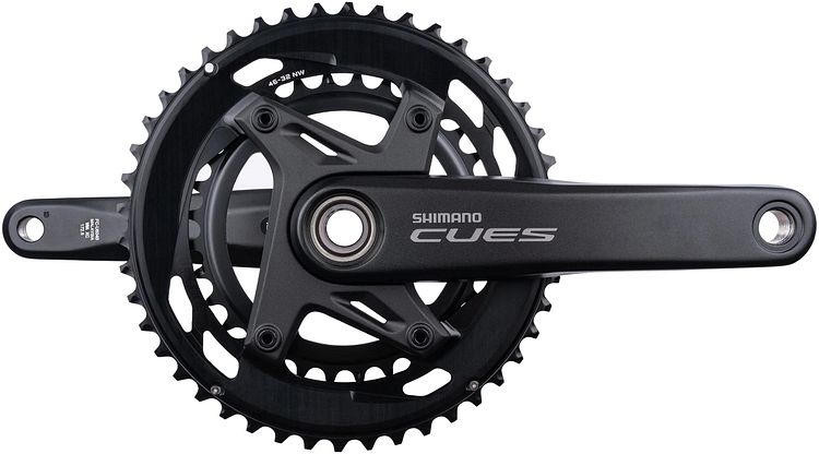 Shimano Kettenradgarnitur CUES FC-U6040-2 32/46 Zähne schwarz 172, 5 mm Kurbellänge