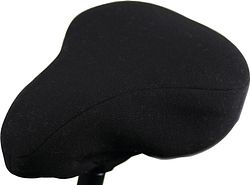 Haberland Sattelüberzug Velours L schwarz