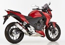 Vorschaubild HURRIC SLIP-ON Schalldämpfer Supersport Aluminium poliert für HONDA CB500F,CB500X,CBR500R