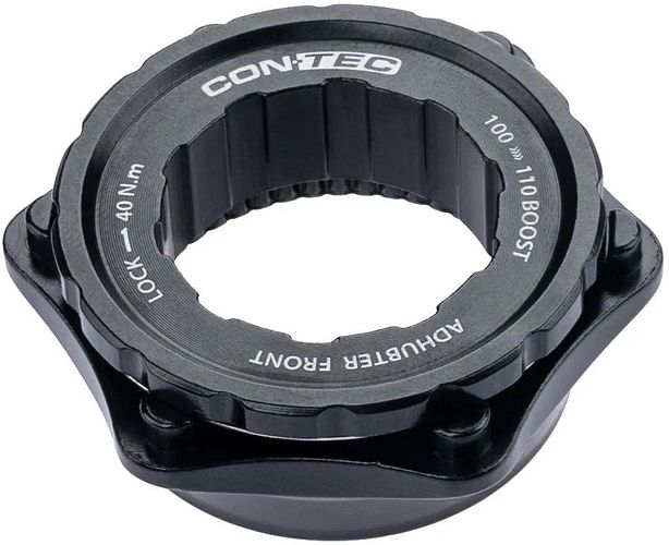 CONTEC Vorderradadapter-Kit Adhubter Front schwarz