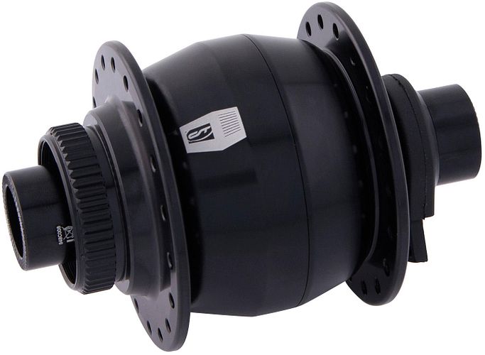 CONTEC Nabendynamo Powerhouse Hub 1+ 36 Loch schwarz