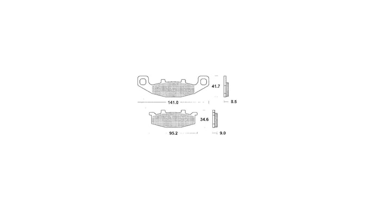 TRW Bremsbelag MCB 569 mit Zulassung