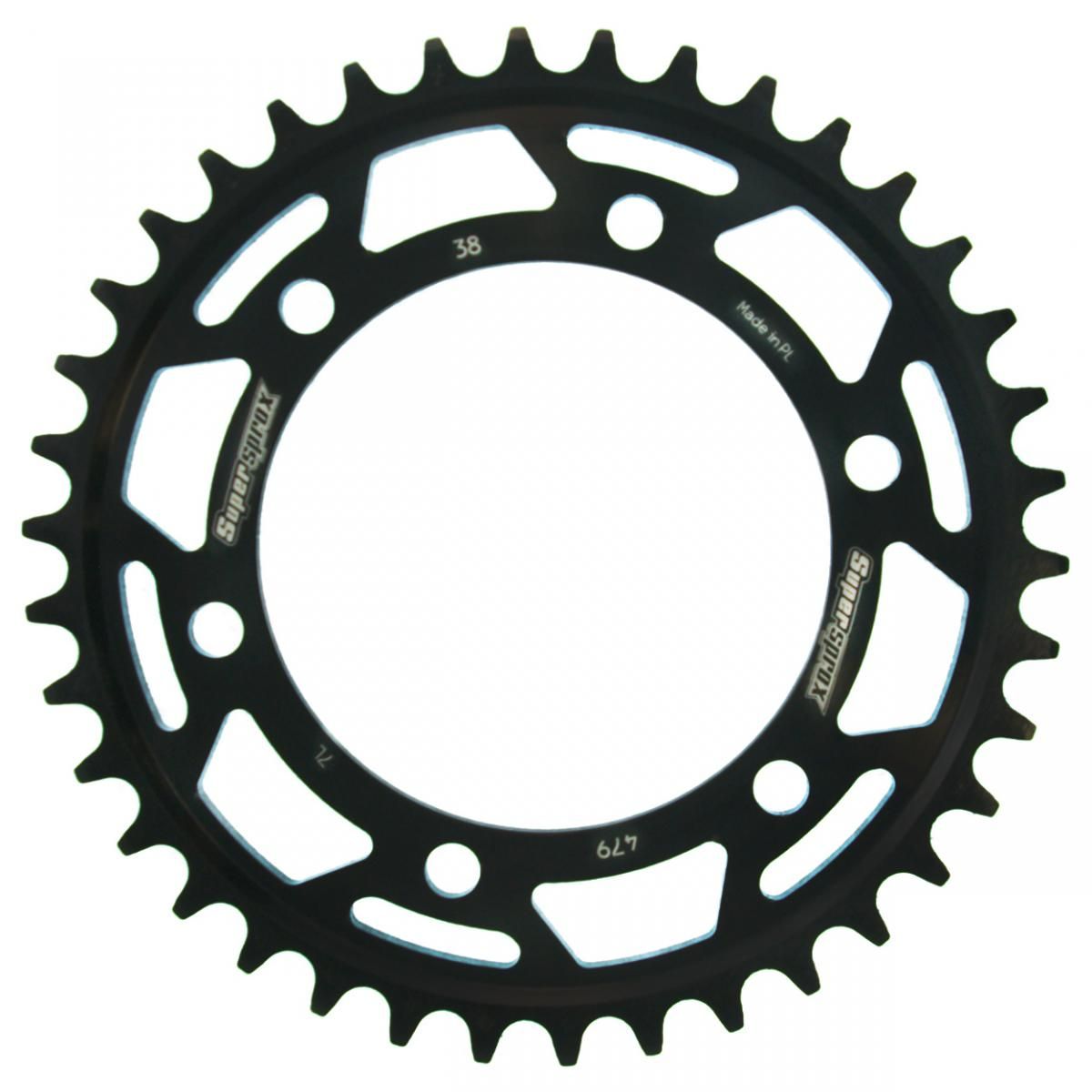 Supersprox Stahl-Kettenrad 530 38Z (Schwarz)