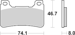SBS Bremsbelag 809HS Street Sinter