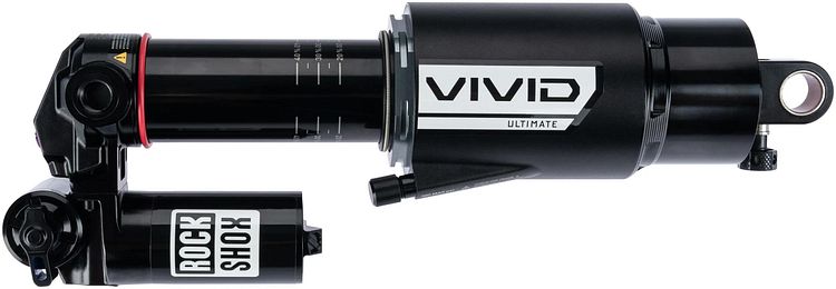 RockShox Federbein Vivid Ultimate RC2T 225 mm schwarz 67,5"