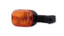 Vorschaubild HIGHSIDER smart Duc-Style Glühlampen Blinker Gehäuse Schwarz / Linse Orange (Stück), Vorn Links & Hinten Rechts