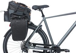 Basil Gepäckträgertasche Miles XL Pro schwarz black orange