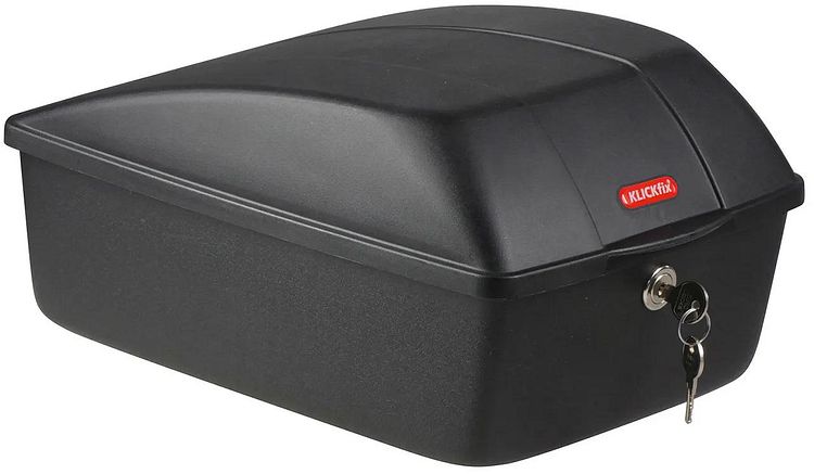Rixen & Kaul Gepäckträgerbox 12 l schwarz KlickFix inkl. Kupplungsstück für den Gepäckträge