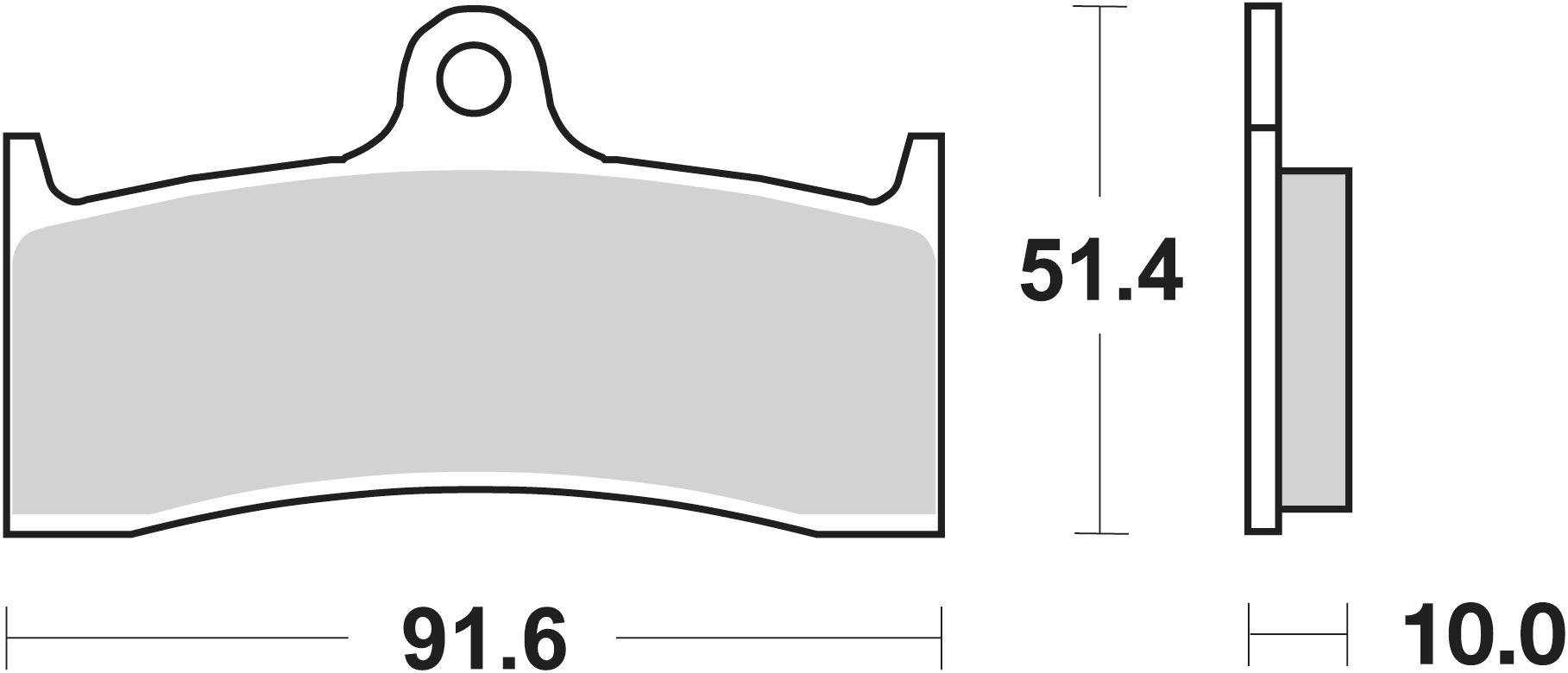 SBS Bremsbelag 729DC Road Racing Dual Carbon