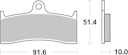 Vorschaubild SBS Bremsbelag 729DC Road Racing Dual Carbon