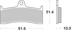 SBS Bremsbelag 729DC Road Racing Dual Carbon
