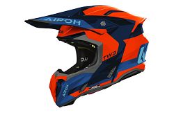 Airoh Off Road Helm Twist 3 Fancy Orange/Blue Gloss XL