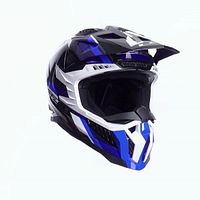 LS2 Crosshelm MX703 X-Force Phantom Grau Blau Weiß M