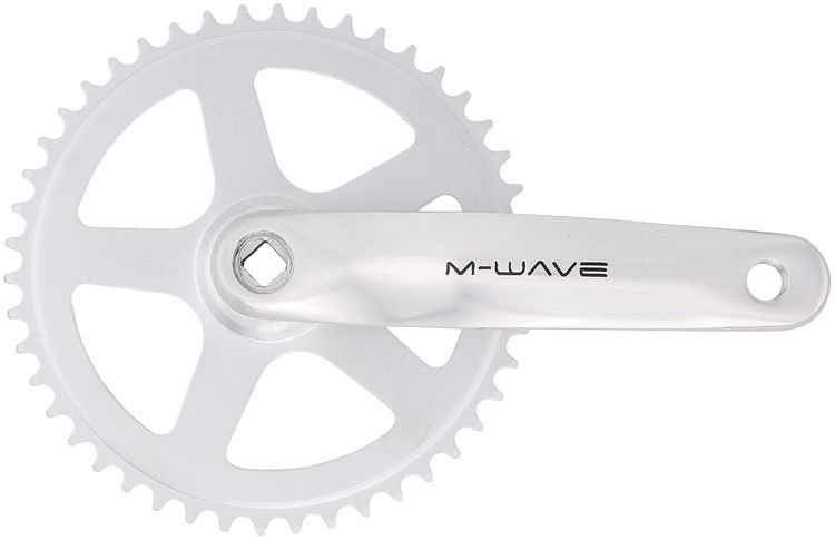 M-Wave Kettenradgarnitur 46 Zähne silber