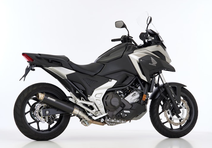 SHARK SLIP-ON Aluminium eloxiert schwarz SRC 4 für HONDA Integra 750,NC750S,NC750X EURO4 EURO5 EURO5+