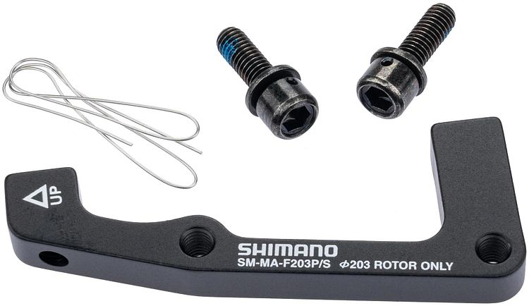Shimano Scheibenbremsadapter 203 mm vorne schwarz