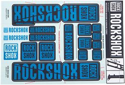 RockShox Dekor Set Dual Crown Ø 35 mm schwarz blau