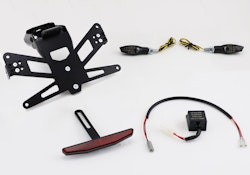 PROTECH Komplett-Set Plug and Play Kennzeichenhalter mit 2 LED-Blinkern X-SHAPE