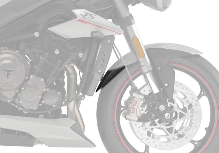 BODYSTYLE Kotflügelverlängerung vorne ABS Kunststoff schwarz-matt für TRIUMPH Speed Triple S, Street Triple R, Street Triple RS, Street Triple S