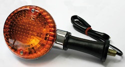 HIGHSIDER smart OEM-Style Kawasaki Glühlampen Blinker Gehäuse Chrom / Linse Orange (Stück), Vorn & Hinten
