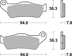 SBS Bremsbelag 671HF Street Ceramic