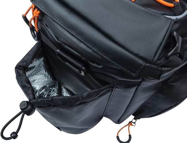 Basil Gepäckträgertasche Miles XL Pro schwarz black orange