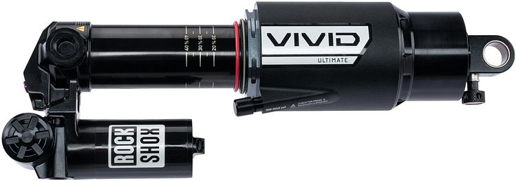 RockShox Federbein Vivid Ultimate DH RC2 225 mm schwarz Body Trunnion (8x40 offset), Trek Sessio