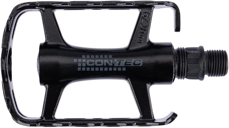 CONTEC Pedal Blacktop 9/16 Zoll schwarz/silber