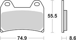SBS Bremsbelag 706DS-1 Road Racing Endurance (Giftiger Biss)
